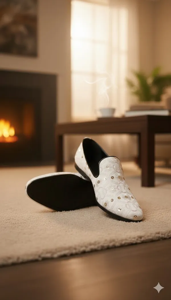 White_Fabric_Wedding_Loafer_For_Men