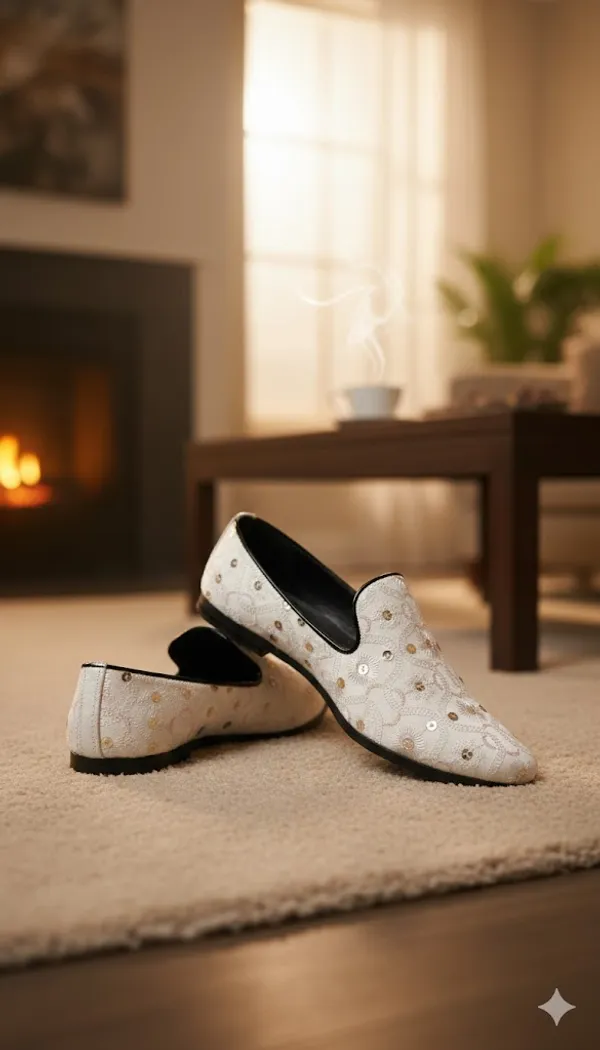 White_Fabric_Wedding_Loafer_For_Men