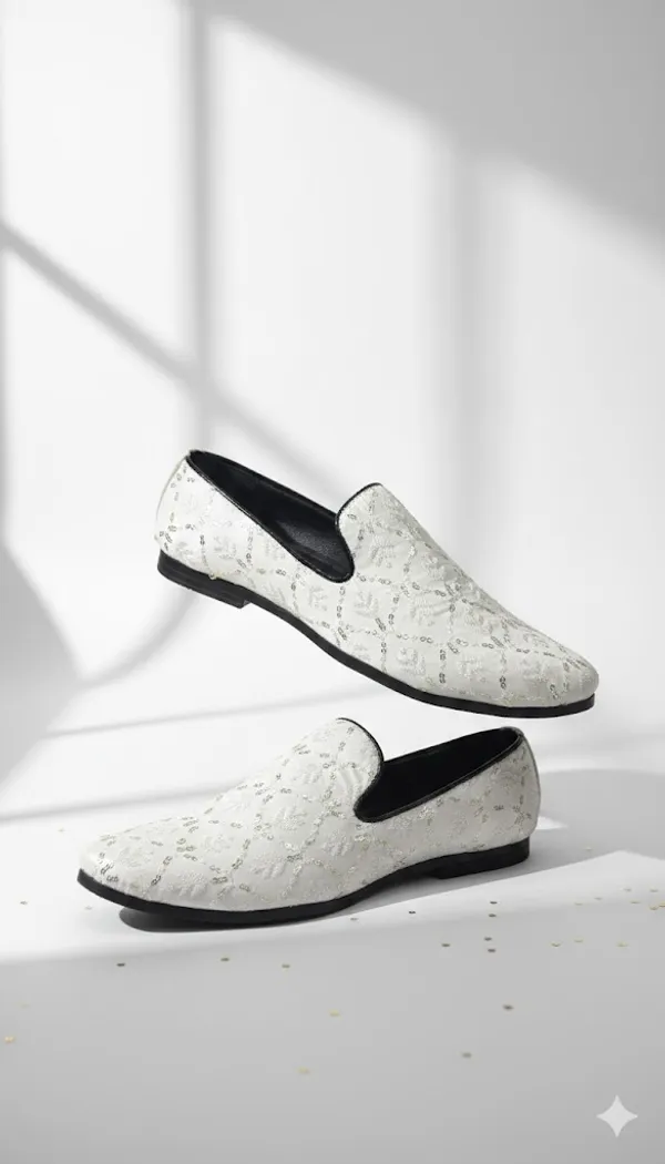 White_Fabric_Wedding_Loafer_For_Men
