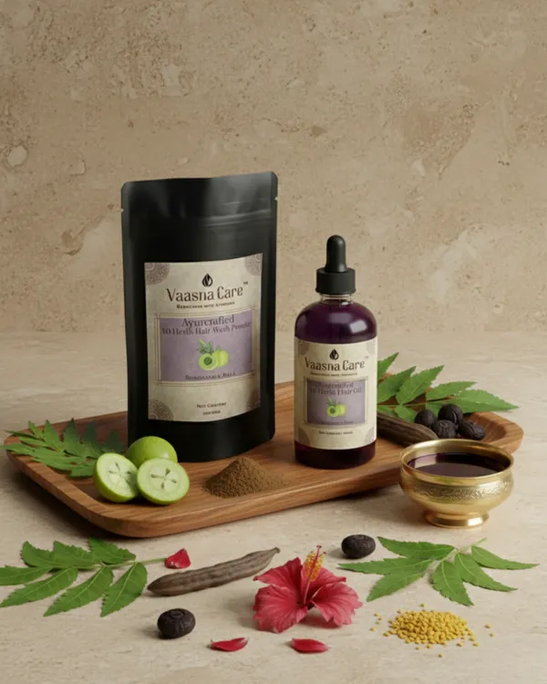 Handcurated_Hair_Care_Combo_Complete_Ayurvedic_Oil_And_Cleanse_Ritual_For_Strong_Hair_(450gms)