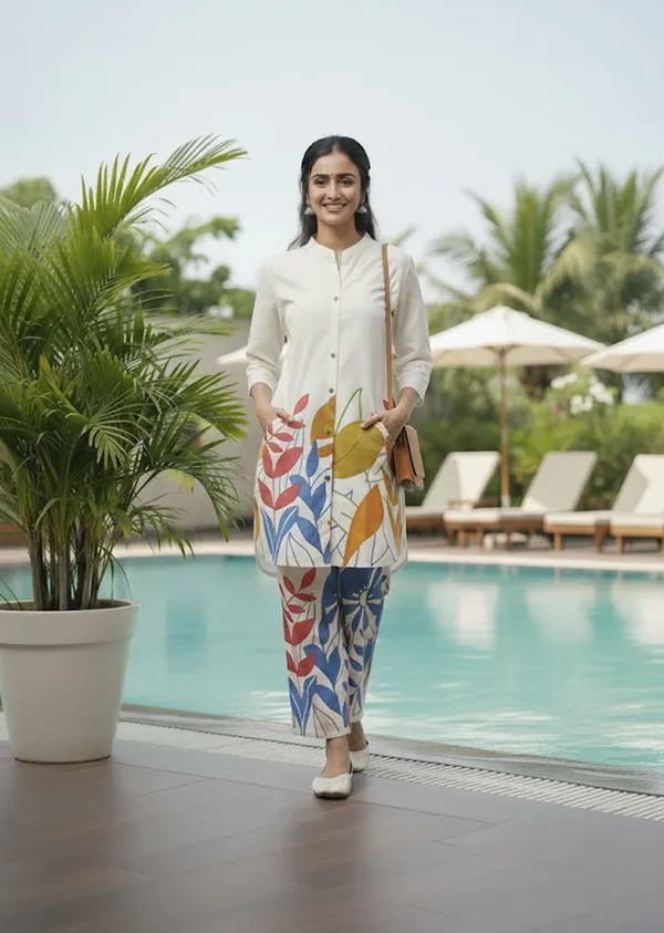 Yellow_Cotton_Flex_Summer_Coord_Set_For_Comfortable_And_Stylish_Casual_Wear_For_Women