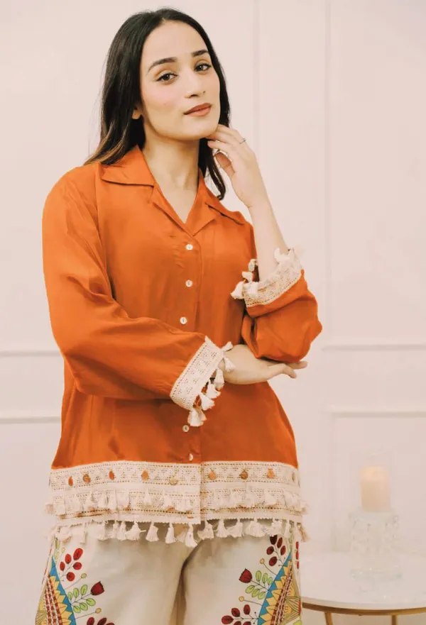 Orange_Printed_Rayon_Banjaran_Rayon_A_Cut_Top_Digital_Print_Plazo_Set_For_Women