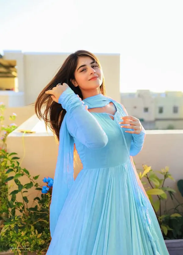 Sky_Blue_Banzaran_Keyuri_Flair_Dupatta_Premium_Georgette_Gown_For_Women