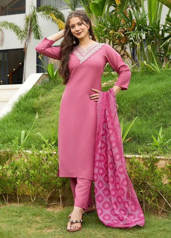 Pink_Medha_Rayon_Embroidered_Straight_Kurta_Set_Pant_And_Dupatta_For_Women