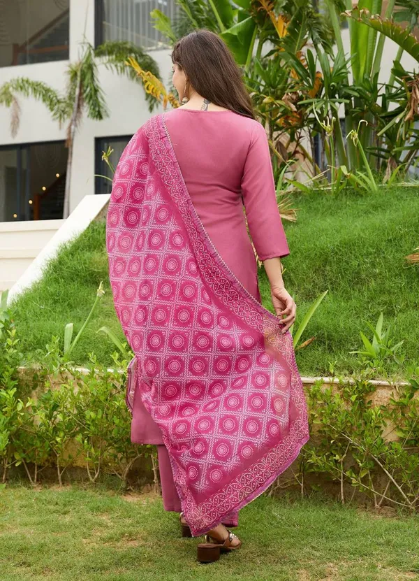 Pink_Medha_Rayon_Embroidered_Straight_Kurta_Set_Pant_And_Dupatta_For_Women
