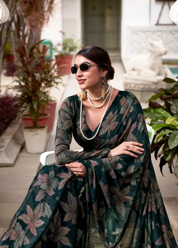 Black_Floral_Lurex_Brasso_Lightweight_Viscose_Brasso_Work_Designer_Saree_For_Women