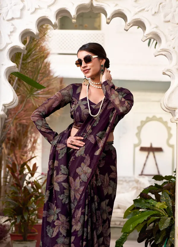 Dark_Blue_Floral_Lurex_Brasso_Lightweight_Viscose_Brasso_Work_Designer_Saree_For_Women