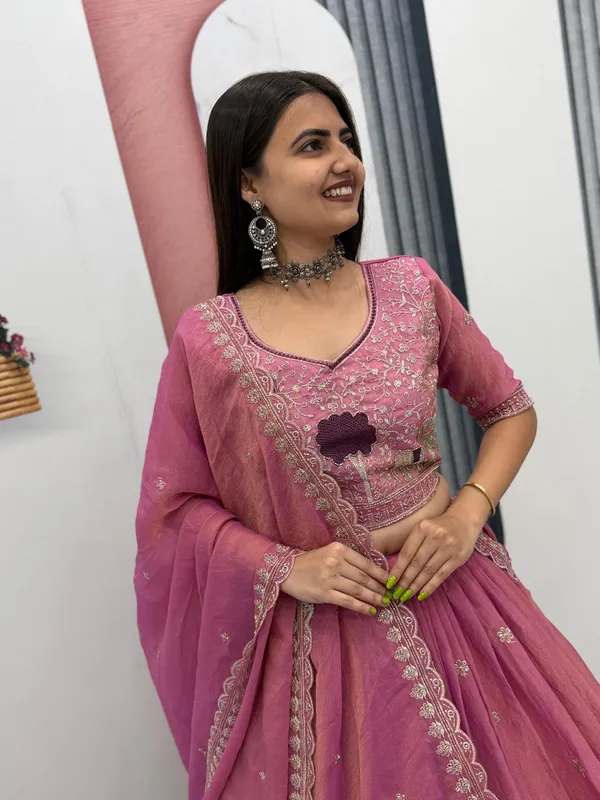 Pink_Premium_Moss_Simar_Pink_Banzaran_Lehenga_Choli_Heavy_Embroidery_For_Women