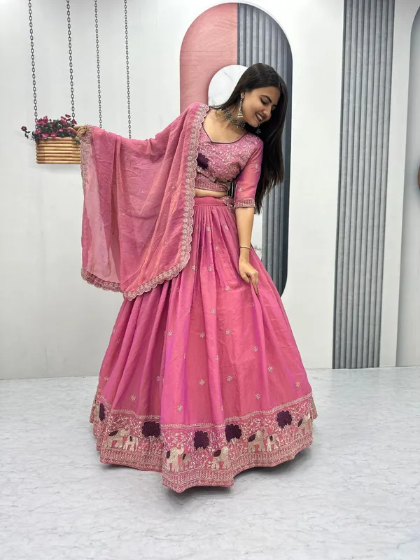 Pink_Premium_Moss_Simar_Pink_Banzaran_Lehenga_Choli_Heavy_Embroidery_For_Women