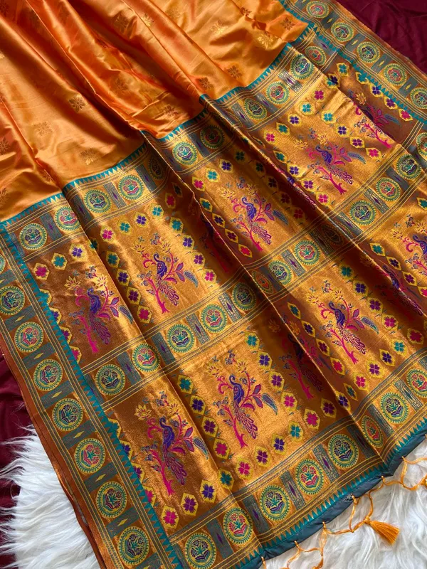 Dark_Purple_Premium_Soft_Banjaran_Paithani_Beautiful_Zari_Weaving_Silk_Saree_For_Women