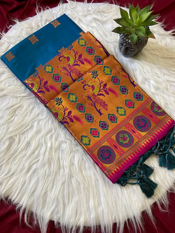 Morpitch_Premium_Soft_Banjaran_Paithani_Beautiful_Zari_Weaving_Silk_Saree_For_Women