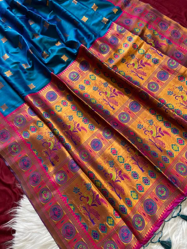 Morpitch_Premium_Soft_Banjaran_Paithani_Beautiful_Zari_Weaving_Silk_Saree_For_Women