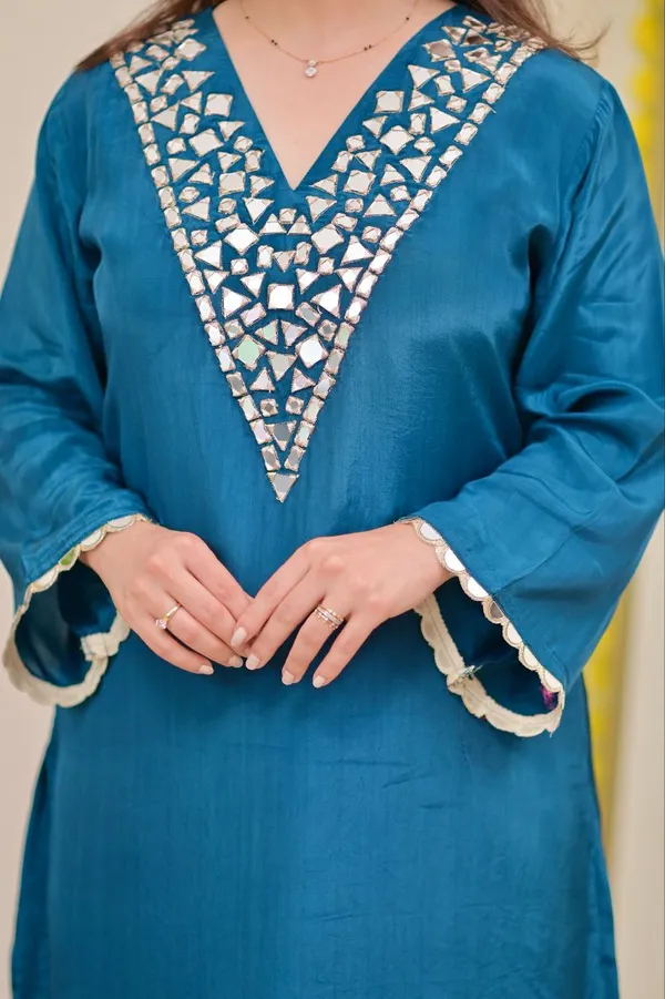 Dark_Blue_Premium_Banzaran_Festive_Wear_Fox_Georgette_Real_Mirror_Embroidered_Sharara_Set_For_For_Women