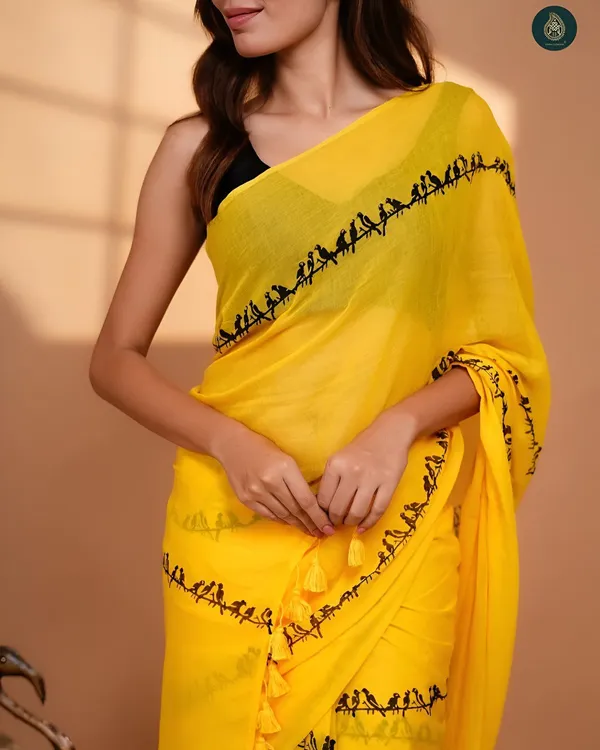 Multicolor_Banjaran_New_Launch_Pure_Linen_Wax_Finish_Digital_Prints_Cotton_Saree_For_Women