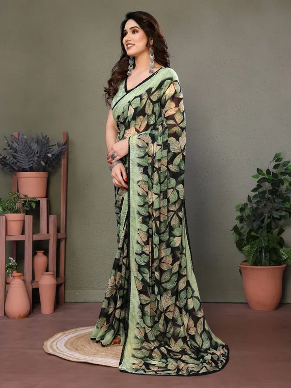 Pista_Green_Chiffon_Banjaran_Floral_Soft_Chiffon_Floral_Mill_Print_And_Elegant_Lace_Border_Saree_For_Women