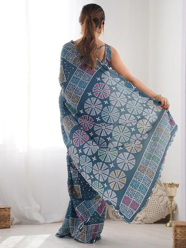 Multicolor_Beautiful_Banjaran_Digital_Printing_Wax_Finishing_In_Saree_For_Women