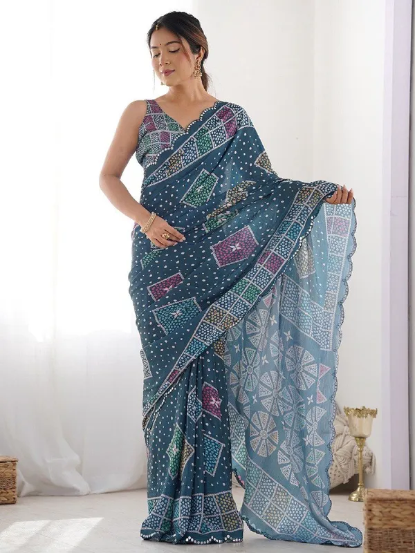 Multicolor_Beautiful_Banjaran_Digital_Printing_Wax_Finishing_In_Saree_For_Women