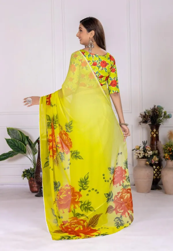 Multicolor_Flower_Peddling_High_Quality_Mill_Printing_Wax_Finishing_In_Saree_For_Women