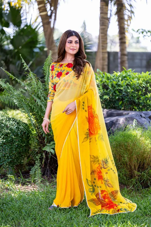 Multicolor_Flower_Peddling_High_Quality_Mill_Printing_Wax_Finishing_In_Saree_For_Women