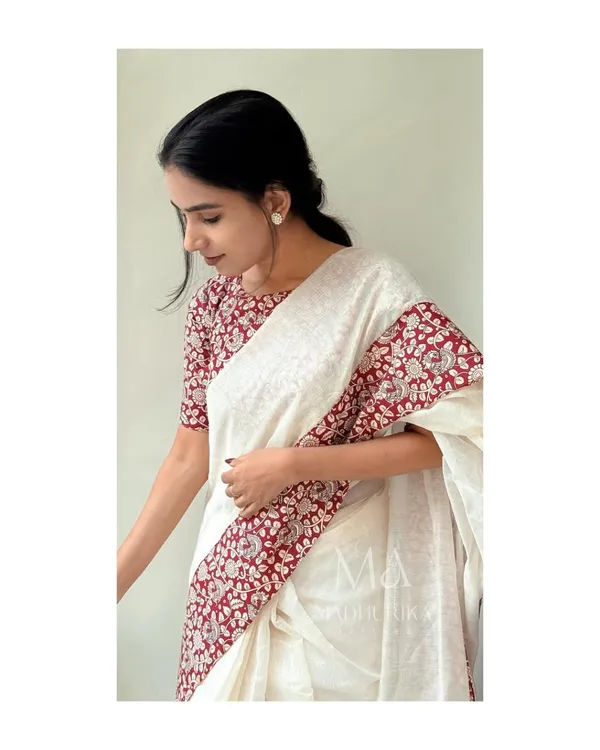 Multicolor_Beautiful_Kalamkari_Ultra_Hd_Ink_High_Quality_Digital_Printing_Wax_Finishing_In_Saree_For_Women