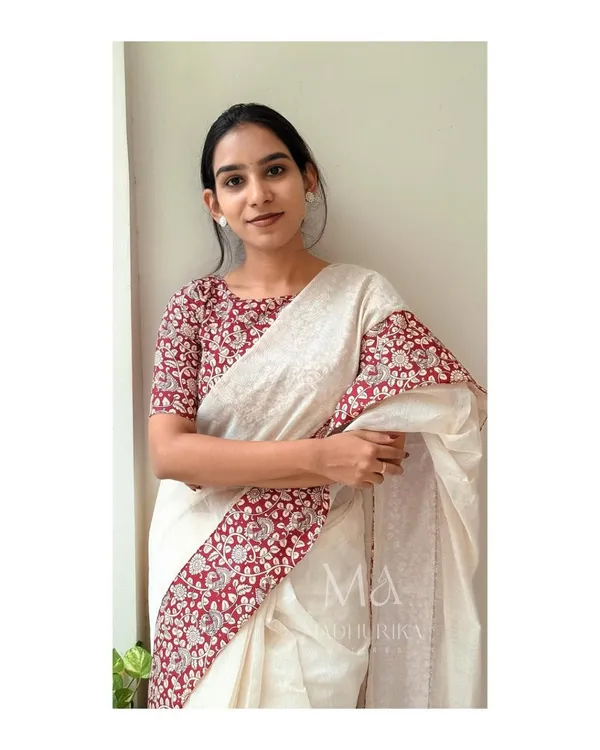 Multicolor_Beautiful_Kalamkari_Ultra_Hd_Ink_High_Quality_Digital_Printing_Wax_Finishing_In_Saree_For_Women