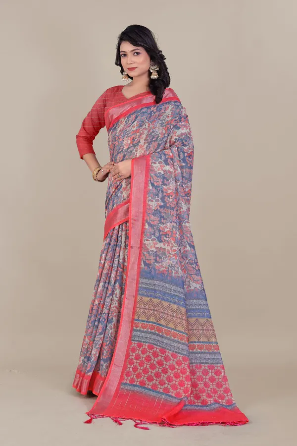 Multicolor_Banjaran_Designer_Linen_Lurex_Weave_And_Handmade_Zalar_Cotton_Saree_For_Women