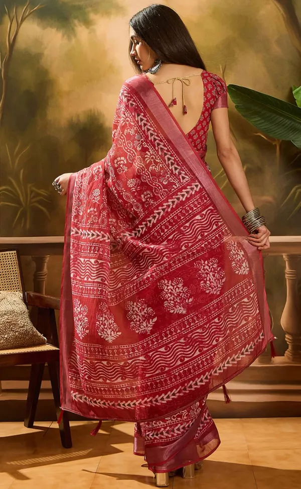 Multicolor_Linen_Cotton_Crimson_Block_Saree_For_Women
