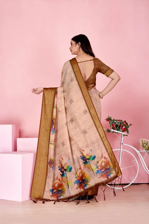 Multicolor_Golden_Blossom_Elegance_Saree_For_Women