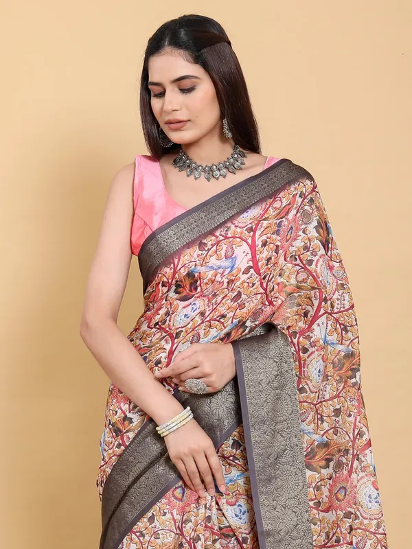 Multicolor_Artistic_Multi_Print_Linen_Cotton_Saree_For_Women