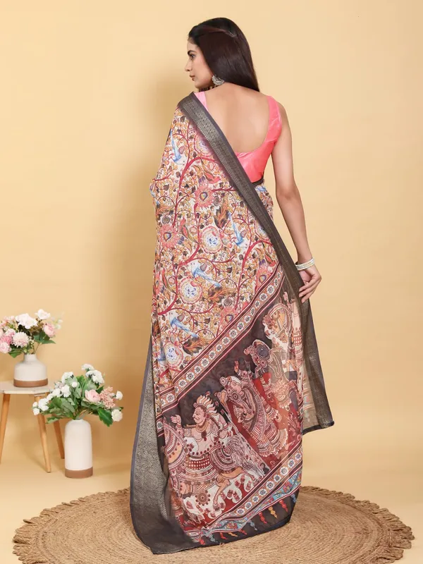 Multicolor_Artistic_Multi_Print_Linen_Cotton_Saree_For_Women