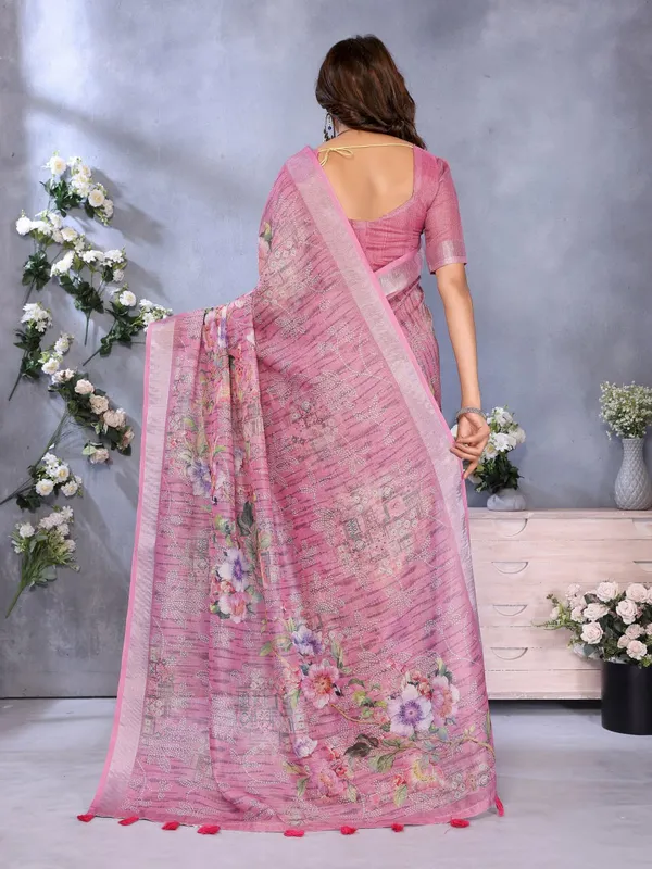 Pink_Floral_Printed_Saree_For_Women