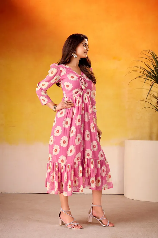 Light_Pink_Floral_Printed_Weightless_Marble_Foil_Work_Ethnic_Wear_Stitched_Frock_For_Women