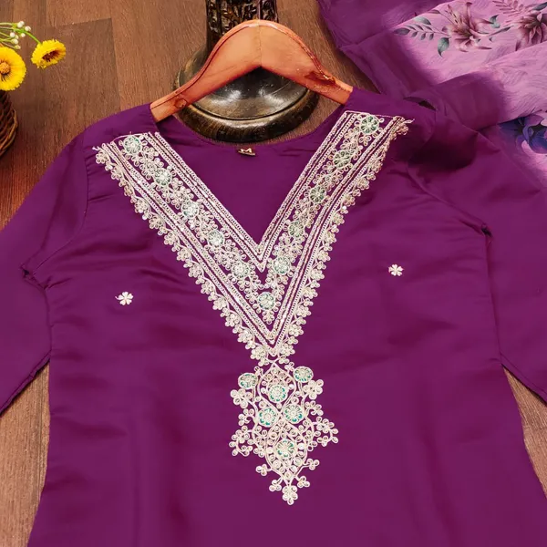 Multicolor_Elegant_Roman_Silk_Embroidery_Kurti_Pant_Set_Digital_Print_Dupatta_For_Women