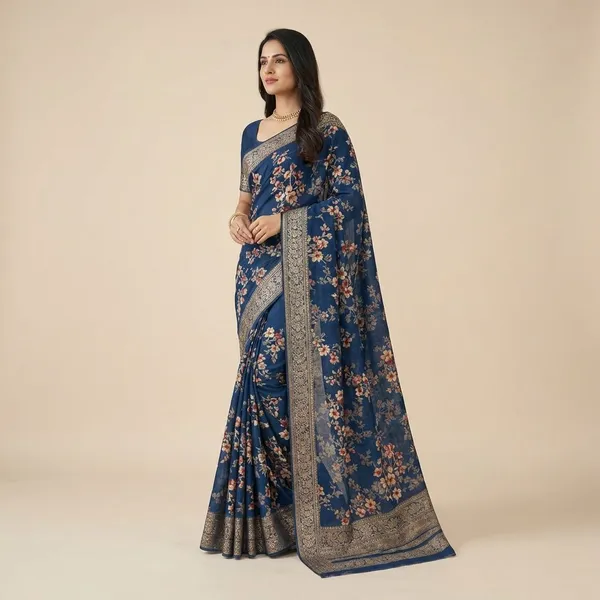 Morpitch_Designer_Freehand_Dola_Silk_Saree_For_Women