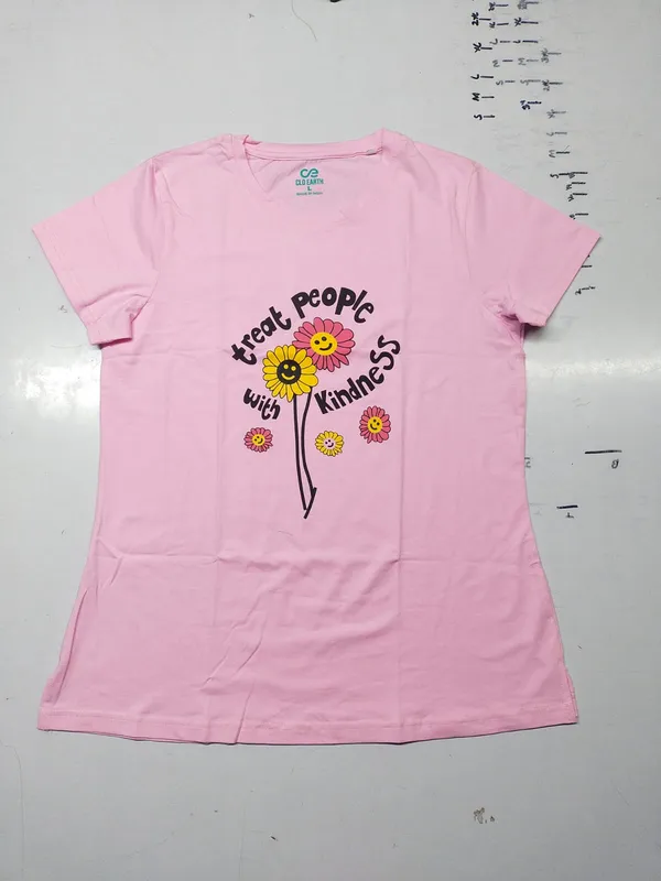 Kindness_Bloom_Pink_Graphic_T-Shirt_For_Women