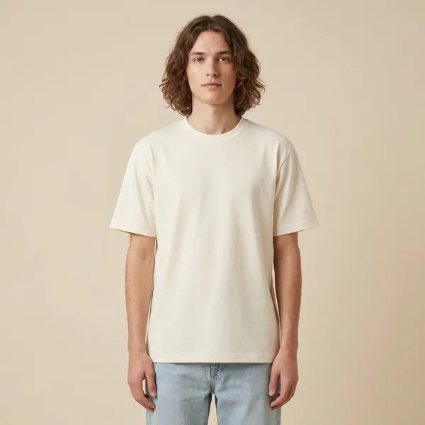Plain_Cream_Unisex_Oversized_Cotton_T-Shirt