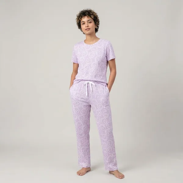 Purple_Smiley_Print_Nightwear_Set_-_Top_&_Pants_Combo