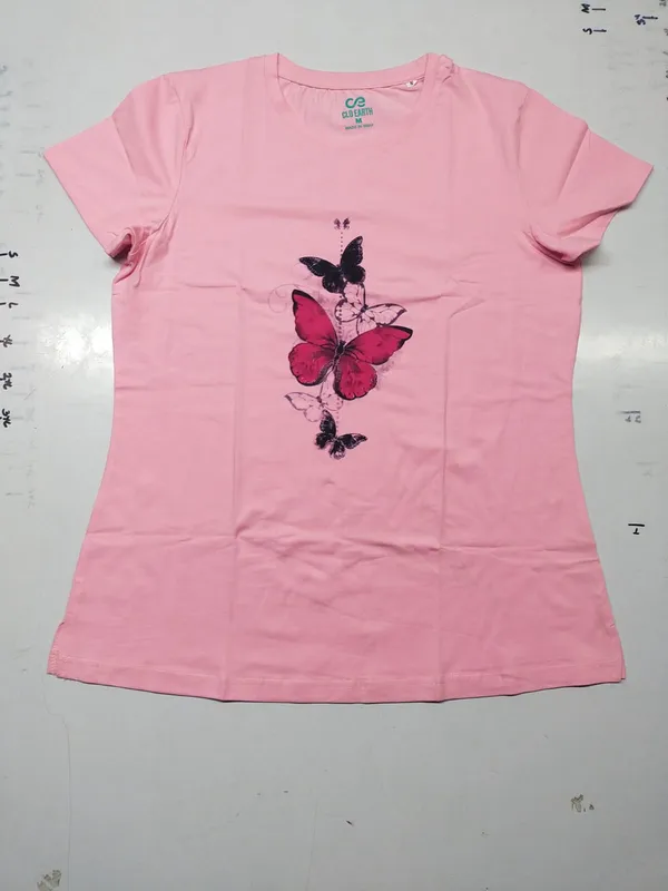 Pink_Butterfly_Print_Women_T-Shirt