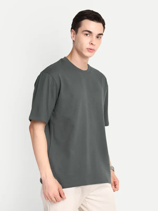 Smoke_Dark_Grey_Structured_Heavyweight_Oversize_T-shirt