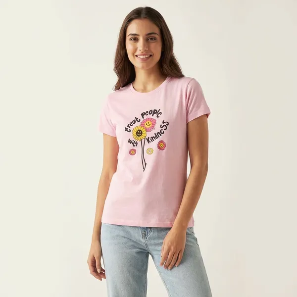 Kindness_Bloom_Pink_Graphic_T-Shirt_For_Women