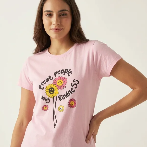Kindness_Bloom_Pink_Graphic_T-Shirt_For_Women