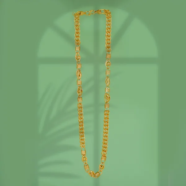 Traditional_Gold_Toned_Chain_Necklace_For_Men.