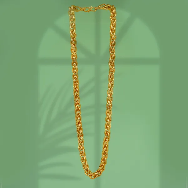 Gold_Plated_Rope_Chain_Necklace_For_Men_And_Women.
