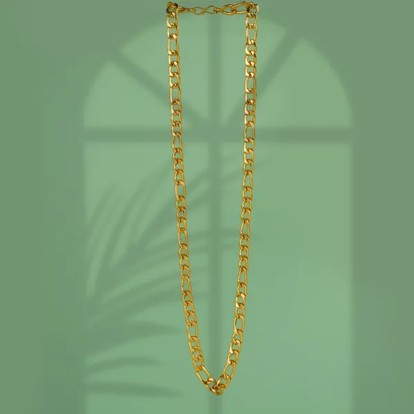 Classic_Gold_Toned_Figaro_Chain_Necklace_For_Men_And_Women.