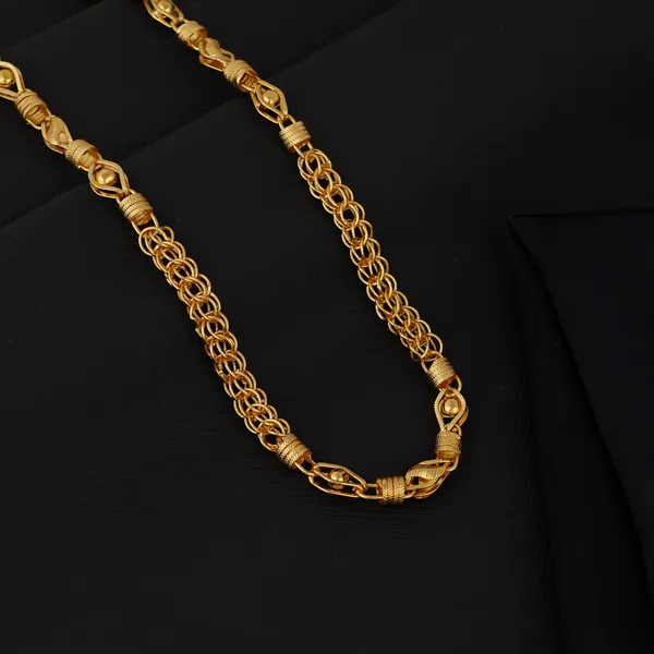 Traditional_Gold_Toned_Chain_Necklace_For_Men.