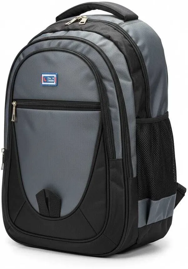 Grey_And_Black_Polyester_Laptop_Backpack_65L_For_Men_And_Women