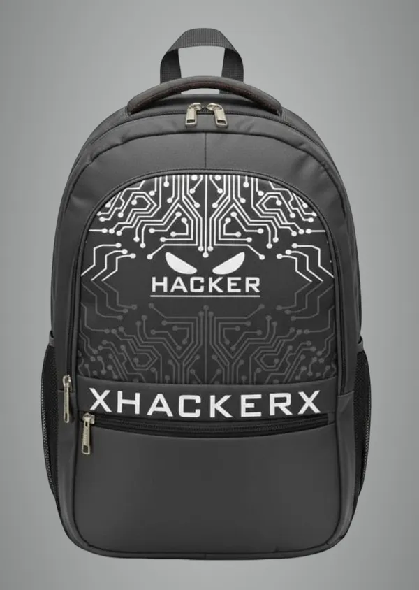 Grey_Nylon_Hacker_Backpack_35L_For_Boys_And_Girls