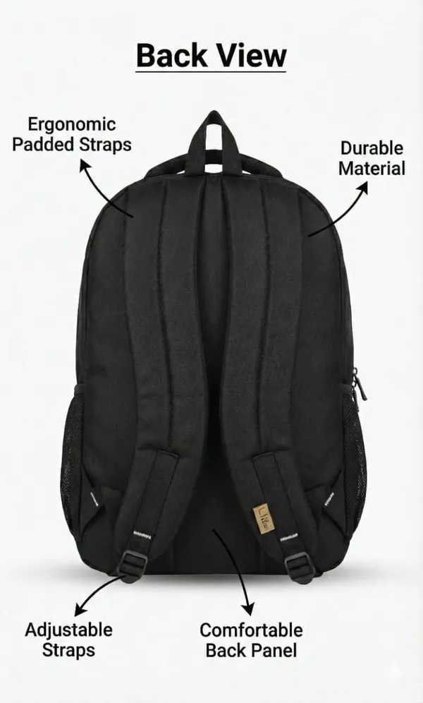 Black_Polyester_Bag_Front_Two_Pocket_Laptop_Backpack_38_L_For_Boys_And_Girls
