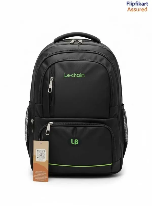 Black_Polyester_L_Chain_Double_Pocket_Laptop_Bag_35_L_For_Boys_And_Girls