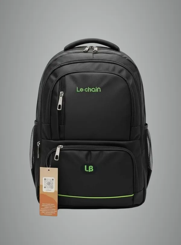 Black_Polyester_L_Chain_Double_Pocket_Laptop_Bag_35_L_For_Boys_And_Girls